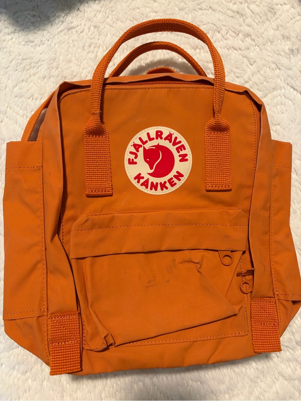 Fjallraven Kånken Small Hiking Lunch Box Backpack Spicy Orange Outdoor Trail